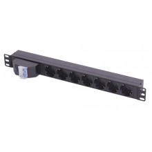 Блок электрических розеток 19" TLK TLK-RSC07-MD-04-BK