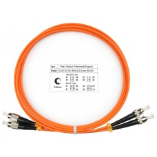 Шнур оптический duplex FC-ST 62,5/125 mm 1,5м LSZH Cabeus FOP-62-FC-ST-1,5m