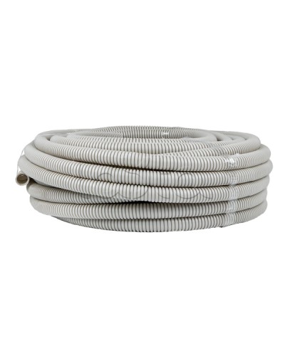 Труба гофр. ПВХ с протяжкой d25 мм (25 м) серая EKF-Plast (tg-z-25-25n) в Ессентуках Труба гофрированная Pintop.ru