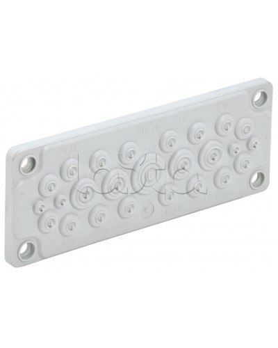 TITAN Ввод кабельный мембр. 25 отв. d=5-26мм IP65 серый IEK (TI-00D-MC-025-65) в Ессентуках Аксессуары для стоек и шкафов Pintop.ru