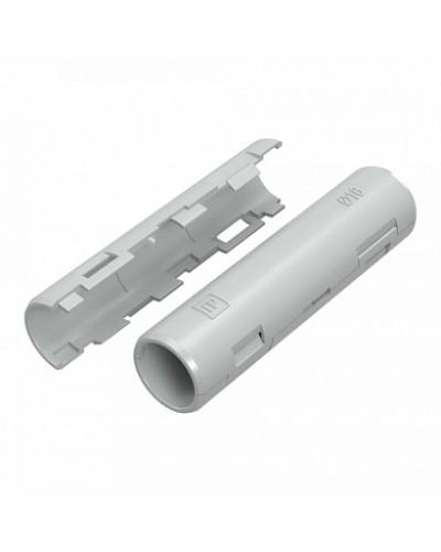 Муфта разборная d20 мм атмосферостойкая серая (70шт/840шт уп/кор) Промрукав (PR13.0410) в Ессентуках Повороты, муфты, тройники Pintop.ru