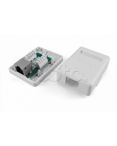 Розетка компьютерная RJ-45(8P8C) Hyperline SB1-1-8P8C-C5e-SH-WH в Ессентуках Розетки компьютерные и телефонные Pintop.ru