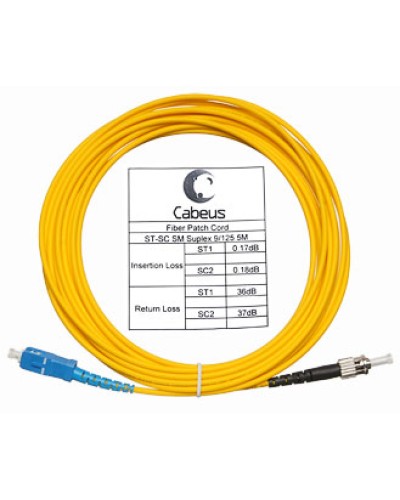 Шнур оптический simplex LC-SC 9/125 sm 1,5 м LSZH Cabeus FOP(s)-9-LC-SC-1,5m в Ессентуках Патч-корды оптические Pintop.ru