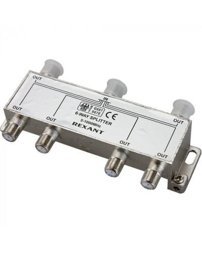 Делитель телевизионный ТВх6 под F разъём 5-1000 МГц (5шт/уп) REXANT 05-6004 в Ессентуках Системы видеонаблюдения Pintop.ru