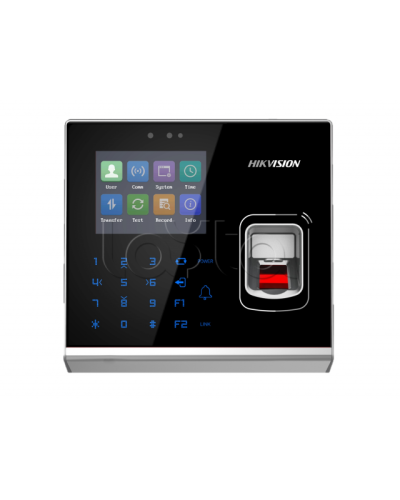 Терминал доступа со встроенными считывателями Mifare карт и отпечатков пальцев Hikvision DS-K1T201AMF в Ессентуках Считыватели Pintop.ru