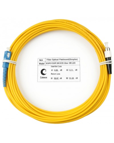 Шнур оптический simplex SC-FC 9/125 SM 20 м LSZH в Ессентуках Патч-корды оптические Pintop.ru