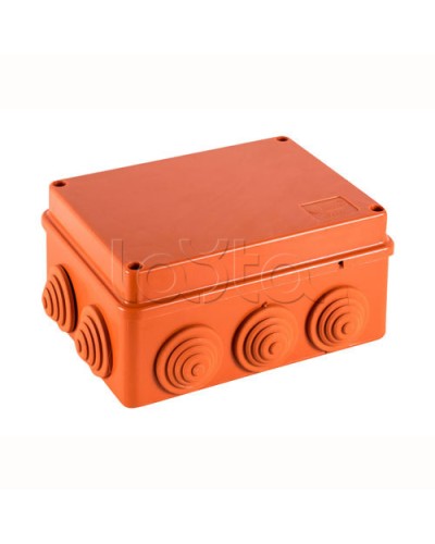JBS150 Коробка огн. E110, о/п 150х110х70мм, без галогена,10 вых., IP55, 9P, (1,5-4 мм2), цвет оранж. Экопласт (43169HF) в Ессентуках Коробки (ОКЛ) Экопласт Pintop.ru
