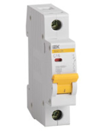Выключатель автоматический 1P 1.6A (тип B) IEK ВА47-29 1P 10A (MVA20-1-010-B) в Ессентуках Автоматические выключатели Pintop.ru