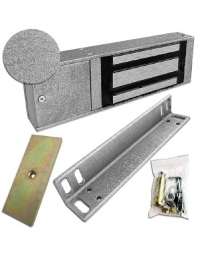 Замок электромагнитный Цифрал-250 ML ЦФРЛ.677100.002-02 серебристый шелк в Ессентуках Электромагнитные замки Pintop.ru