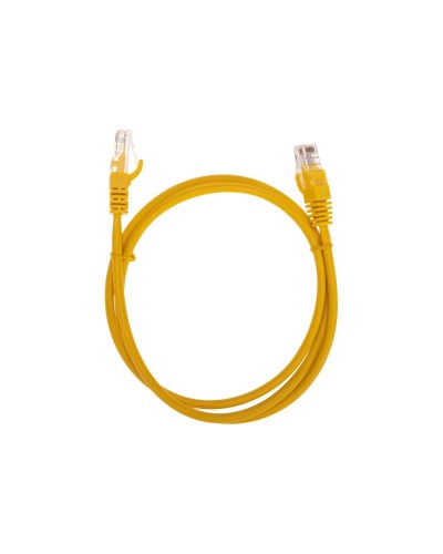 Патч-корд U/UTP, CAT 5e, RJ45-RJ45, 26AWG, LSZH, желтый, 1м REXANT 02-0105-1 в Ессентуках Патчкорды (медные) Pintop.ru