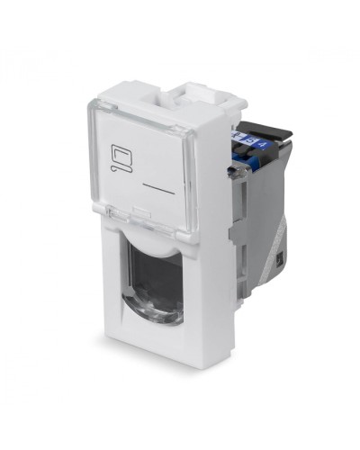 Модуль Keystone Jack RJ-45(8P8C), 180 градусов, категория 6, экранированная Cabeus (KJ-RJ45-Cat.6-SH-180T-FP-L-22,5) в Ессентуках Модули Keystone Pintop.ru