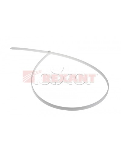 Хомут-стяжка нейлоновый 9х900 мм белый (100шт/уп) REXANT 07-0900 в Ессентуках Стяжки-хомуты Pintop.ru