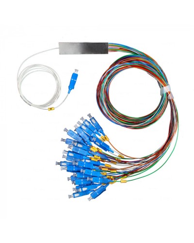 Разветвитель план 1х16 окон SC/UPC 9/125 вывод 1,5м буфер 0.9мм 1260/1650 Cabeus (FCT-PLC-1/16-9-SC/U-1.5-0.9) в Ессентуках Оптические разветвители (сплиттеры) Pintop.ru