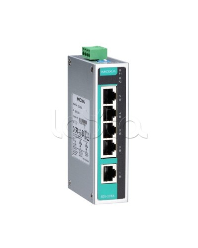 Коммутатор неуправляемый промышленный 5-портовый Moxa EDS-205A-T в Ессентуках Коммутаторы Pintop.ru
