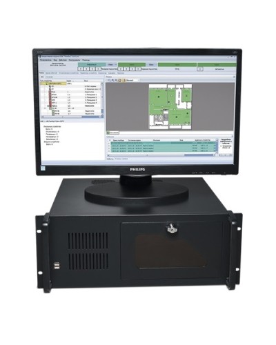 Центральный прибор индикации и управления ЦПИУ Рубеж исп.1 в Ессентуках Адресная система пожарной сигнализации РУБЕЖ Pintop.ru