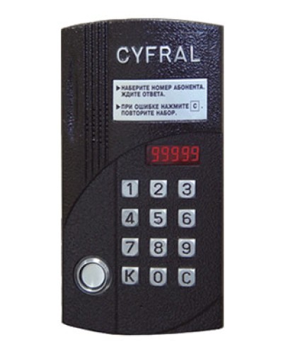 Блок вызова аудиодомофона на 20 абонентов Цифрал CCD-20/TC в Ессентуках Блоки вызова многоабонентные Pintop.ru