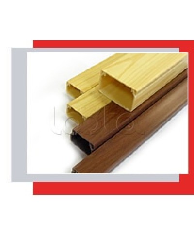 Миниканал 25x16 серия MEX с текстурой дерева (орех) Экопласт 77007N-2 в Ессентуках Кабель-канал Pintop.ru