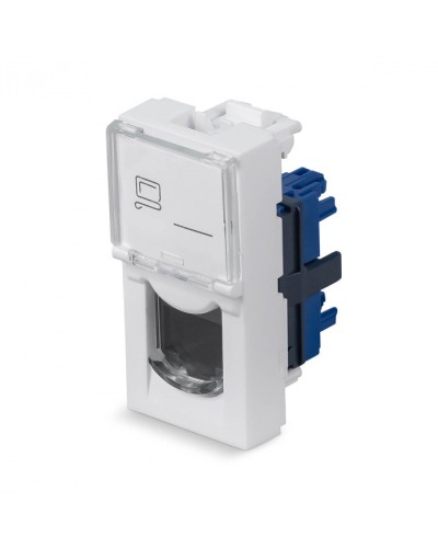 Модуль Keystone Jack RJ-45(8P8C), 180 градусов, категория 6 Cabeus (KJ-RJ45-Cat.6-180T-FP-L-22,5) в Ессентуках Модули Keystone Pintop.ru
