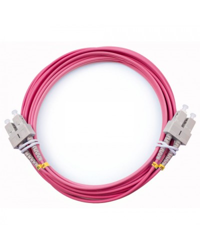 Шнур оптический duplex SC-SC 50/125 mm OM4 5м LSZH Cabeus FOP-50-OM4-SC-SC-5m в Ессентуках Патч-корды оптические Pintop.ru