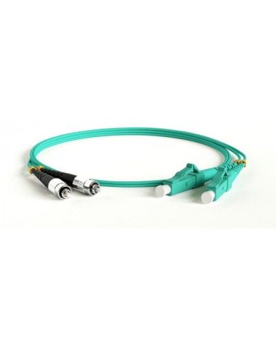 Патч-корд волоконно-оптический Hyperline FC-D2-503-SC/PR-ST/PR-H-1M-LSZH-AQ в Ессентуках Патч-корды оптические Pintop.ru