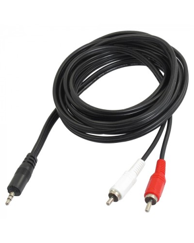 Шнур 3.5 мм стерео штекер - 2 RCA 7 м (10шт/уп) REXANT 17-4206 в Ессентуках Коннекторы Pintop.ru