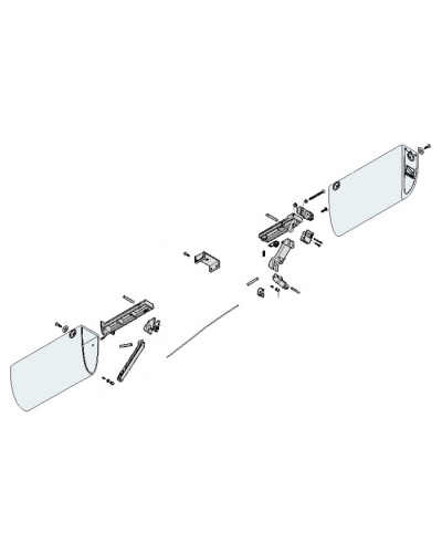 Механизм нижний профиля DF Came 119RIR228 в Ессентуках Запчасти для шлагбаумов и автоматики Pintop.ru