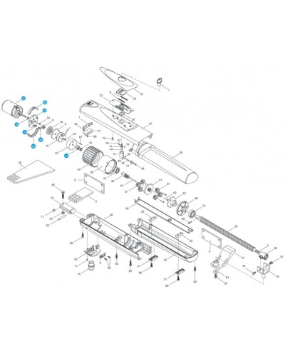 Крышка кожуха винта OPP001 Came 119RID416 в Ессентуках Запчасти для шлагбаумов и автоматики Pintop.ru