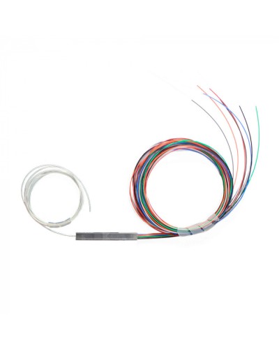 Разветвитель план 1х8 не окон 9/125 вывод 1.5м буфер 0.9 мм 1260/1650 Cabeus (FCT-PLC-1/8-9-1.5-0.9) в Ессентуках Оптические разветвители (сплиттеры) Pintop.ru