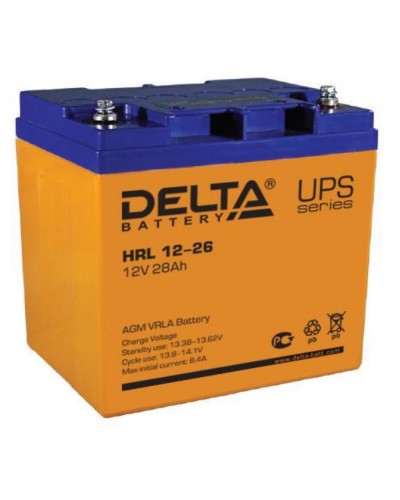 Аккумулятор свинцово-кислотный Delta HRL АКБ 12 - 26 в Ессентуках Электротехническое оборудование Pintop.ru