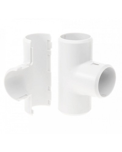 Тройник разборный белый д16 (70шт/700шт уп/кор) Промрукав (PR.07316б) в Ессентуках Повороты, муфты, тройники Pintop.ru