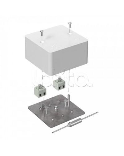 Коробка огнест40-0460-FR2.5-4-П Е15-Е60 (латунь) с термопред 85х85х45 Промрукав (40-0460-FR2.5-4-П-Е60) в Ессентуках Распределительные коробки Pintop.ru