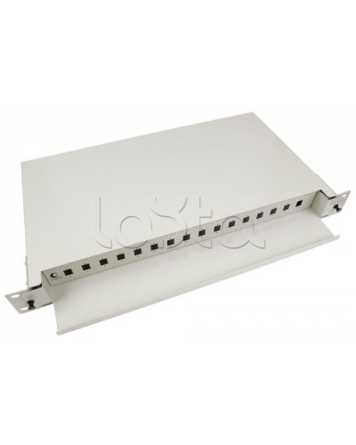 Бокс оптический 19, 1U на 16 SC/2xLC портов Cabeus ODF-19-16-SC в Ессентуках Кросс оптический Pintop.ru