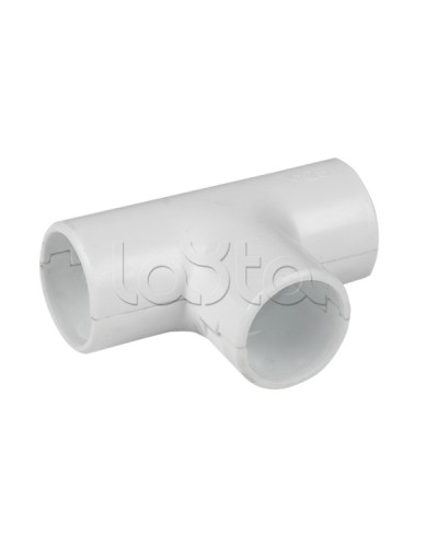 Тройник соединительный для трубы 16 мм (5шт) белый EKF-Plast (tr-t-16w-r) в Ессентуках Повороты, муфты, тройники Pintop.ru