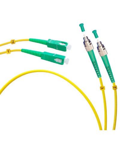 Шнур оптический duplex FC/APC-SC/APC 9/125 sm 7м LSZH Cabeus FOP(d)-9-FC/APC-SC/APC-7m в Ессентуках Патч-корды оптические Pintop.ru