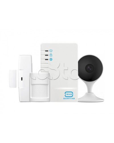 Комплектбеспроводной GSM сигнализации Теко Security Hub с видеокамерой в Ессентуках Дополнительное оборудование для ОПС Pintop.ru
