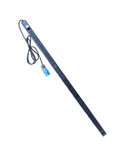 Блок розеток верт. 32A / 250V, 12xC19 + 36xC13 + 3xSchuko, шнур 3 метра, IEC309 TWT (TWT-PDV-12x36x3S-32A) в Ессентуках Блоки розеток Pintop.ru