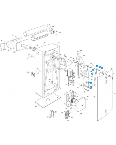 Коромысло в сборе Came 119RIG164 в Ессентуках Запчасти для шлагбаумов и автоматики Pintop.ru