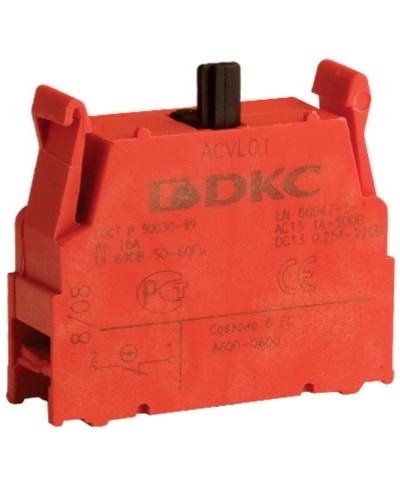 Блок контактный с клеммными зажимами (нормально-замкнутый) DKC ACVL01 в Ессентуках Клеммные колодки Pintop.ru