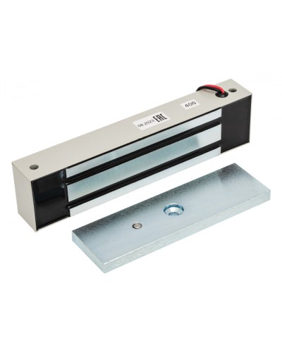 Электромагнитный влагозащищенный замок AccordTec ML-400K-2 с уголком (серый) в Ессентуках Электромагнитные замки Pintop.ru