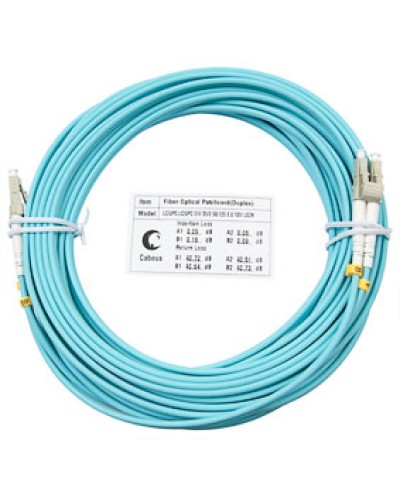 Шнур оптический duplex LC-LC 50/125 mm OM3 20м LSZH Cabeus FOP-50-LC-LC-20m в Ессентуках Патч-корды и пигтейлы Pintop.ru