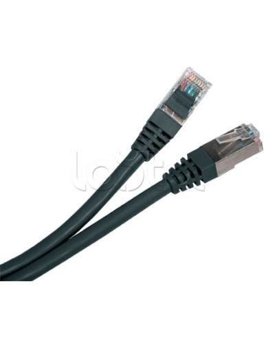 Патч-корд экранированный Hyperline PC-LPM-STP-RJ45-RJ45-C5e-15M-LSZH-BK в Ессентуках Патчкорды (медные) Pintop.ru