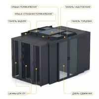 Крыша поликарбонат 600 × 900 для шкафа ШТК-СП-×.6.× ЦМО ЦОД-СП-КП-600.900-9005