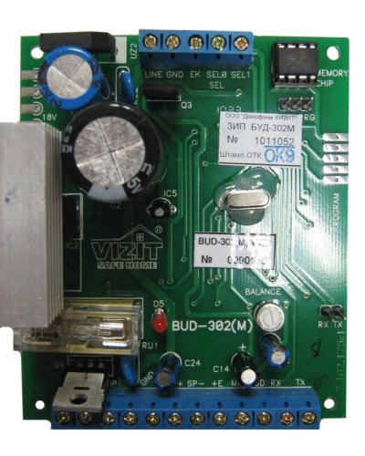 Плата печатная в сборе Vizit ЗИП БУД-302М в Ессентуках Аксессуары для многоабонентных систем Pintop.ru