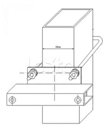 Узел крепления блоков подключения и управления БД-НР, БМ-НР, БУПР извещателей Омега-микродизайн УЗК-КС 60 в Ессентуках Кронштейны и планки для извещателей Pintop.ru