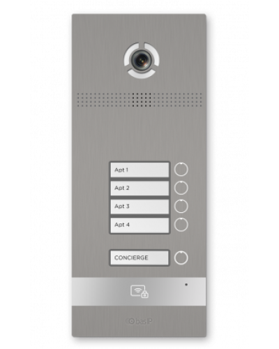 Вызывная панель BAS-IP BI-04FBI SILVER в Ессентуках Вызывные видеопанели малоабонентные Pintop.ru