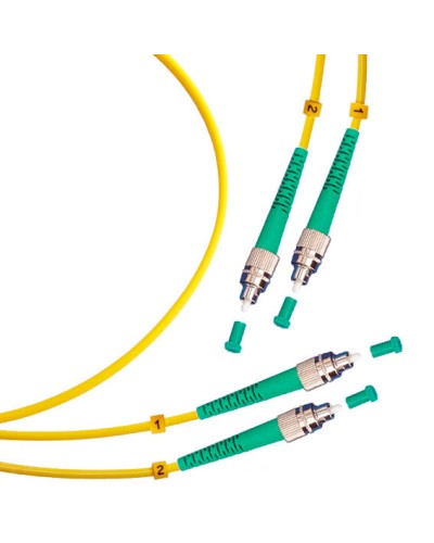 Шнур оптический duplex FC/APC-FC/APC 9/125 sm 10м LSZH Cabeus FOP(d)-9-FC/APC-FC/APC-10m в Ессентуках Патч-корды оптические Pintop.ru