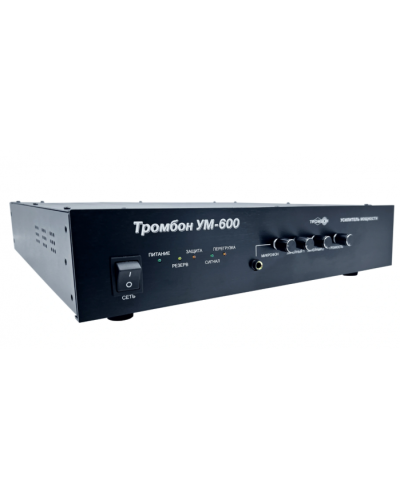 Усилитель мощности Тромбон IP-УМ600-В в Ессентуках Система оповещения и трансляции Pintop.ru