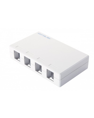 Коробка арендатора 4 порта Eurolan (12B-00-04WT) в Ессентуках Распределительные коробки Pintop.ru