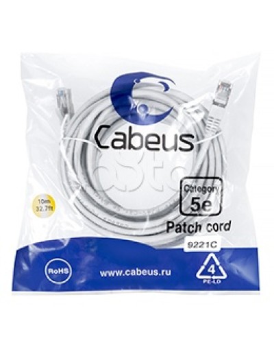 Патч-корд медный F/UTP кат.5е (20м) PVC (серый) Cabeus (PC-FTP-RJ45-Cat.5e-20m) в Ессентуках Патчкорды (медные) Pintop.ru
