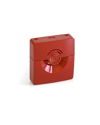 Оповещатель звуковой Рубеж ОПОП 2-35 12В (корпус красный) в Ессентуках Оповещатели Pintop.ru